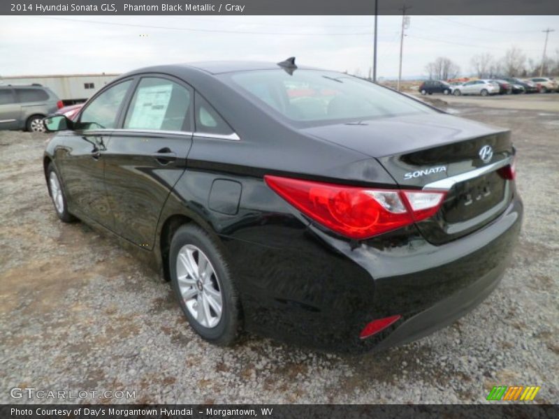 Phantom Black Metallic / Gray 2014 Hyundai Sonata GLS