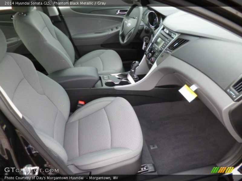 Phantom Black Metallic / Gray 2014 Hyundai Sonata GLS