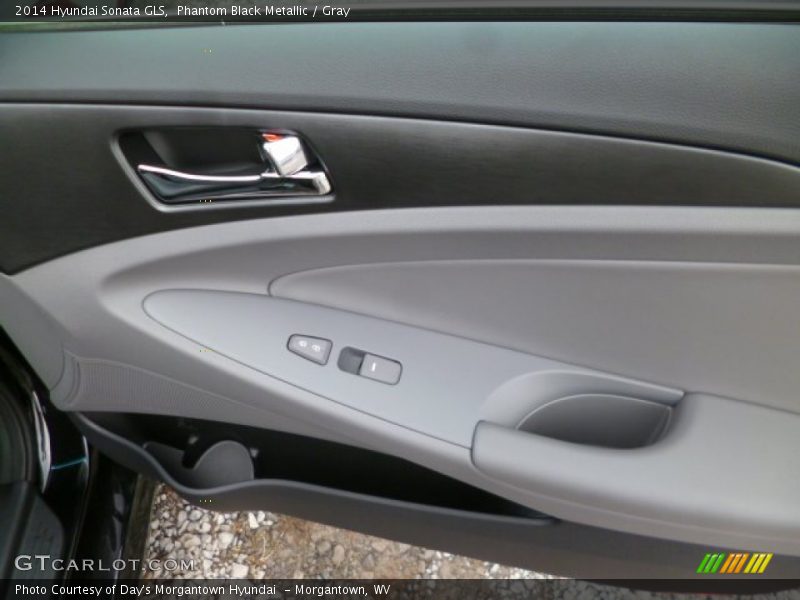 Phantom Black Metallic / Gray 2014 Hyundai Sonata GLS