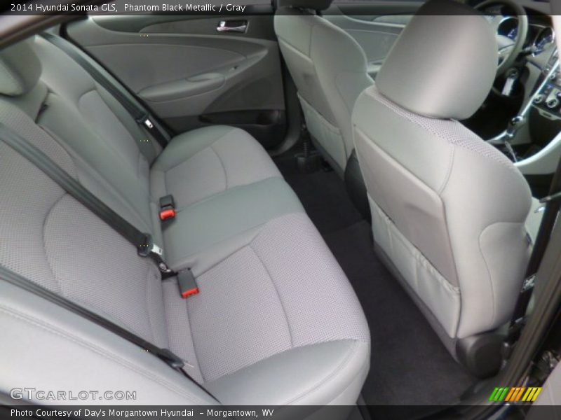 Phantom Black Metallic / Gray 2014 Hyundai Sonata GLS