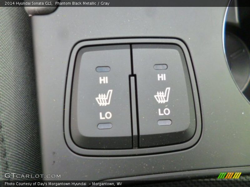 Phantom Black Metallic / Gray 2014 Hyundai Sonata GLS