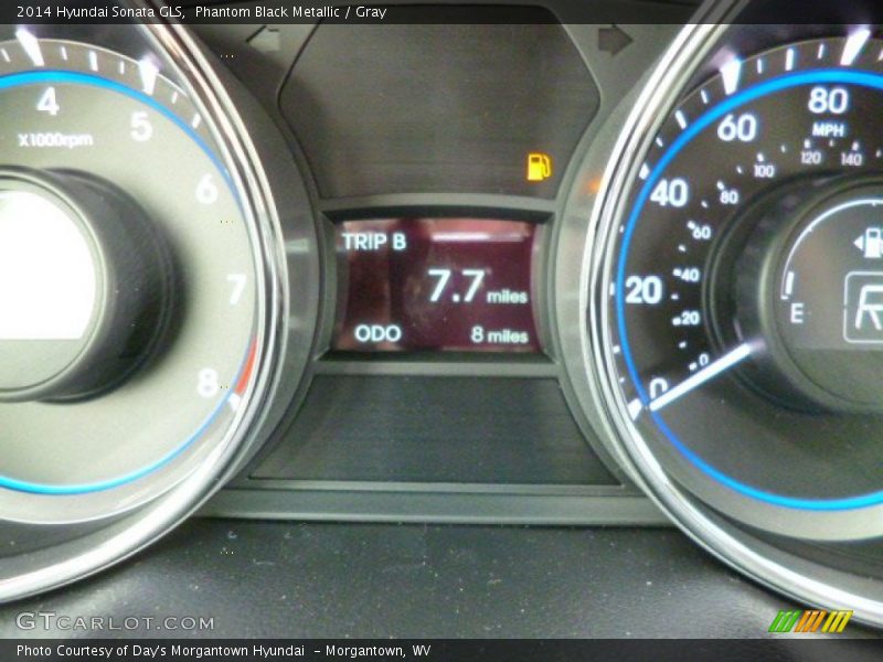 Phantom Black Metallic / Gray 2014 Hyundai Sonata GLS