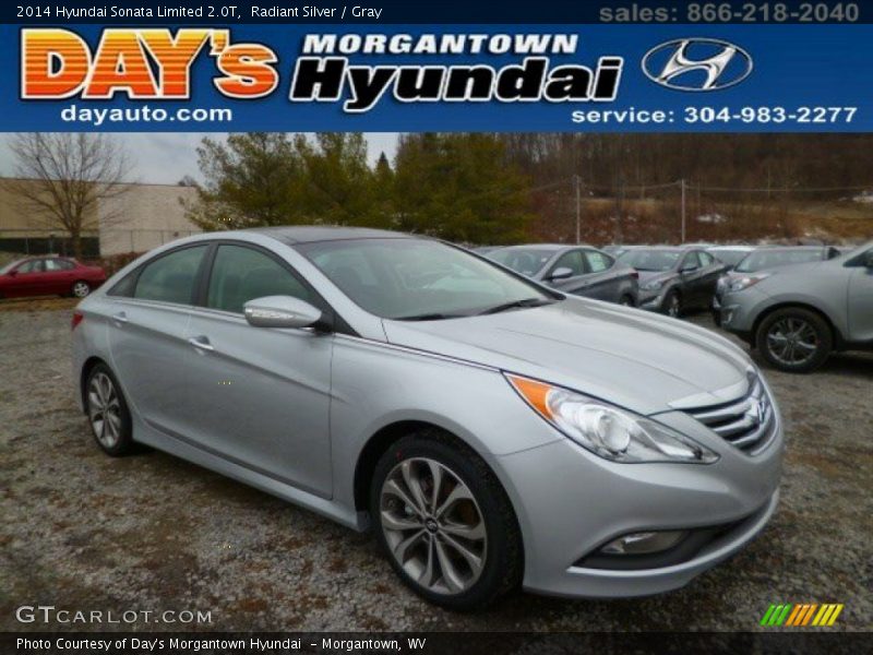 Radiant Silver / Gray 2014 Hyundai Sonata Limited 2.0T