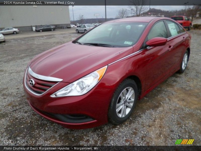 Venetian Red / Gray 2014 Hyundai Sonata GLS