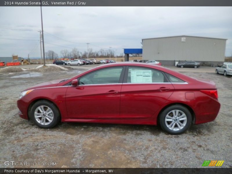 Venetian Red / Gray 2014 Hyundai Sonata GLS