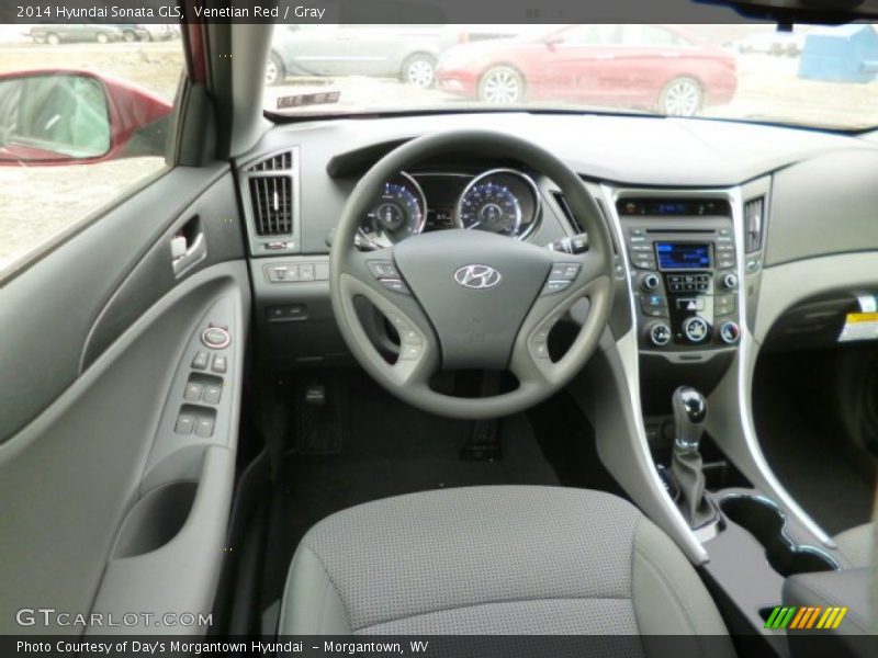 Venetian Red / Gray 2014 Hyundai Sonata GLS