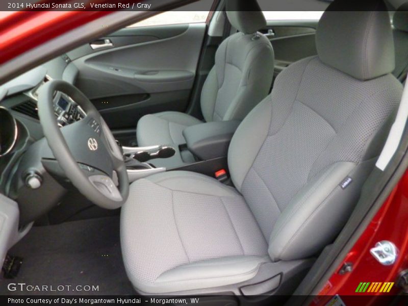 Venetian Red / Gray 2014 Hyundai Sonata GLS