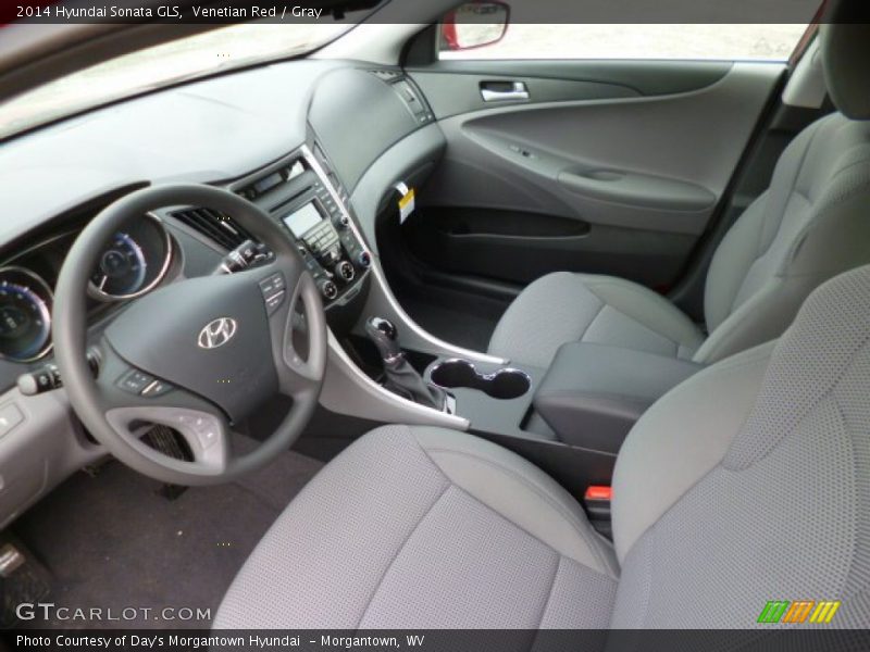 Venetian Red / Gray 2014 Hyundai Sonata GLS