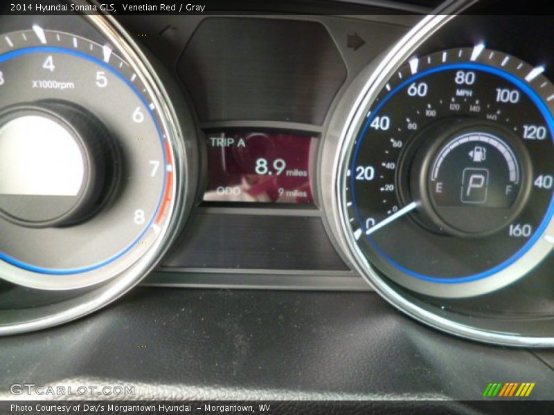 Venetian Red / Gray 2014 Hyundai Sonata GLS