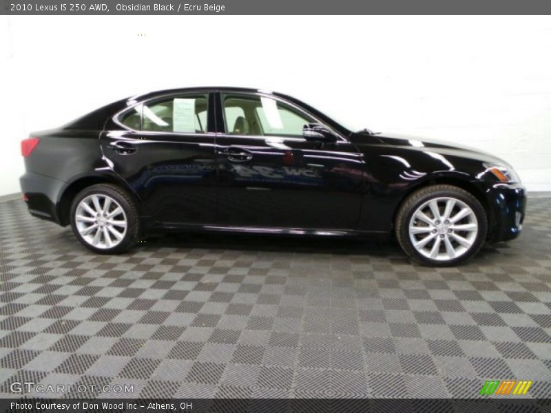 Obsidian Black / Ecru Beige 2010 Lexus IS 250 AWD