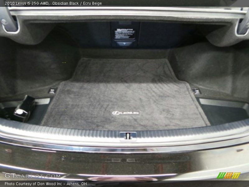 Obsidian Black / Ecru Beige 2010 Lexus IS 250 AWD
