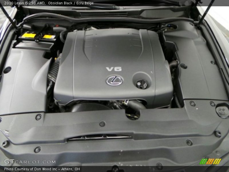 Obsidian Black / Ecru Beige 2010 Lexus IS 250 AWD