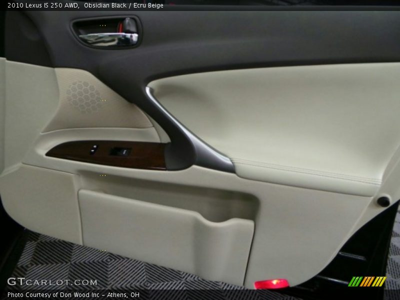 Obsidian Black / Ecru Beige 2010 Lexus IS 250 AWD