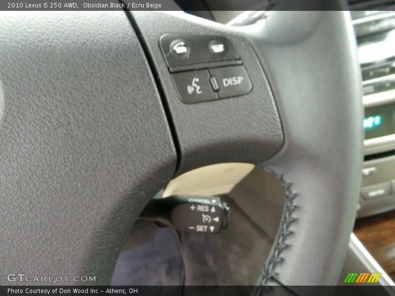 Obsidian Black / Ecru Beige 2010 Lexus IS 250 AWD