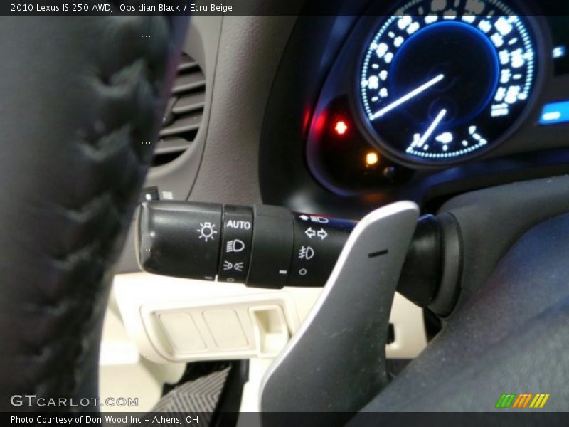 Obsidian Black / Ecru Beige 2010 Lexus IS 250 AWD