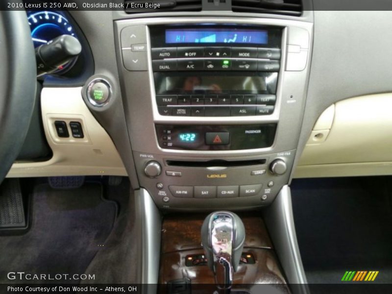 Obsidian Black / Ecru Beige 2010 Lexus IS 250 AWD