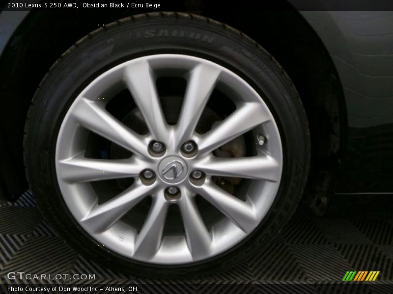 Obsidian Black / Ecru Beige 2010 Lexus IS 250 AWD