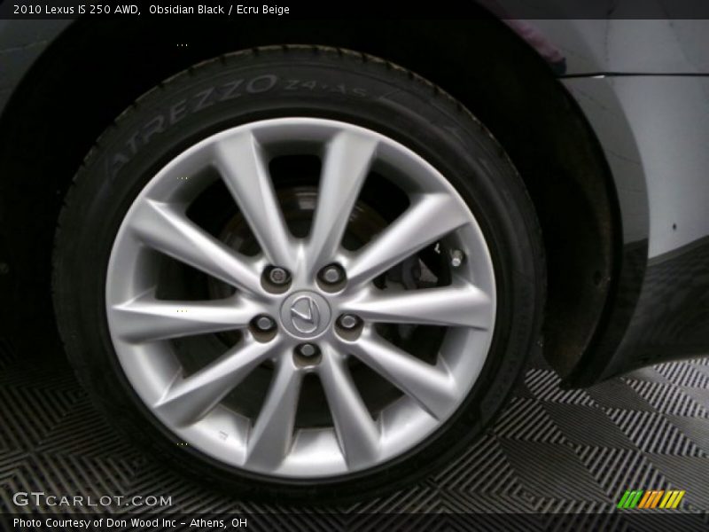 Obsidian Black / Ecru Beige 2010 Lexus IS 250 AWD