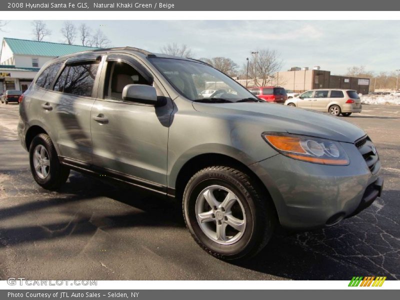 Natural Khaki Green / Beige 2008 Hyundai Santa Fe GLS