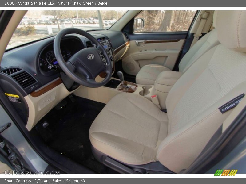 Natural Khaki Green / Beige 2008 Hyundai Santa Fe GLS