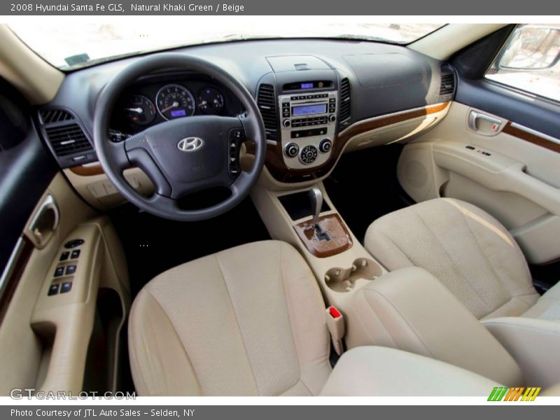 Natural Khaki Green / Beige 2008 Hyundai Santa Fe GLS