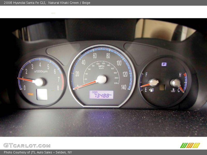 Natural Khaki Green / Beige 2008 Hyundai Santa Fe GLS