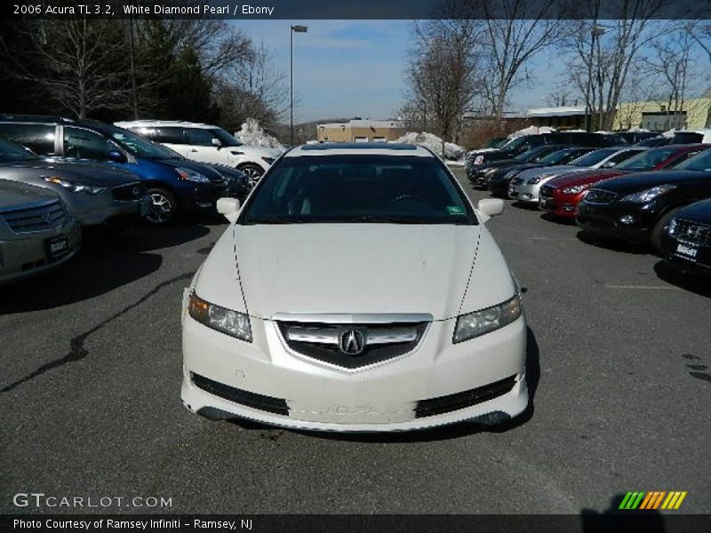 White Diamond Pearl / Ebony 2006 Acura TL 3.2