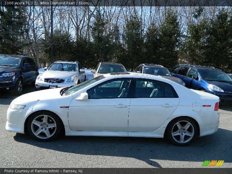 White Diamond Pearl / Ebony 2006 Acura TL 3.2