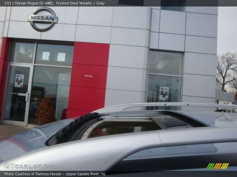Frosted Steel Metallic / Gray 2011 Nissan Rogue SV AWD