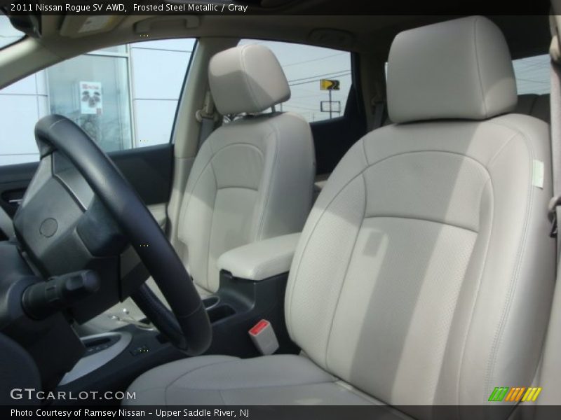 Frosted Steel Metallic / Gray 2011 Nissan Rogue SV AWD