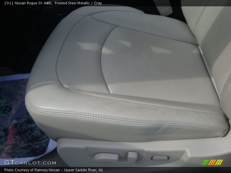 Frosted Steel Metallic / Gray 2011 Nissan Rogue SV AWD