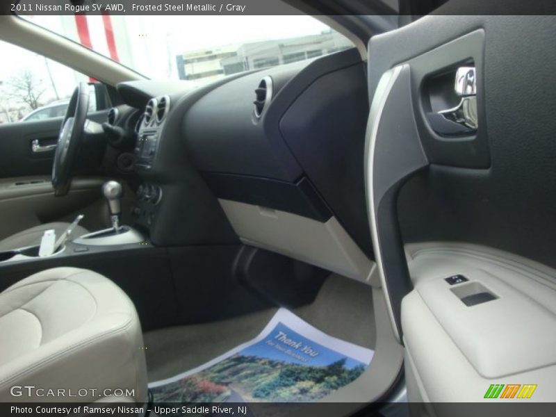 Frosted Steel Metallic / Gray 2011 Nissan Rogue SV AWD