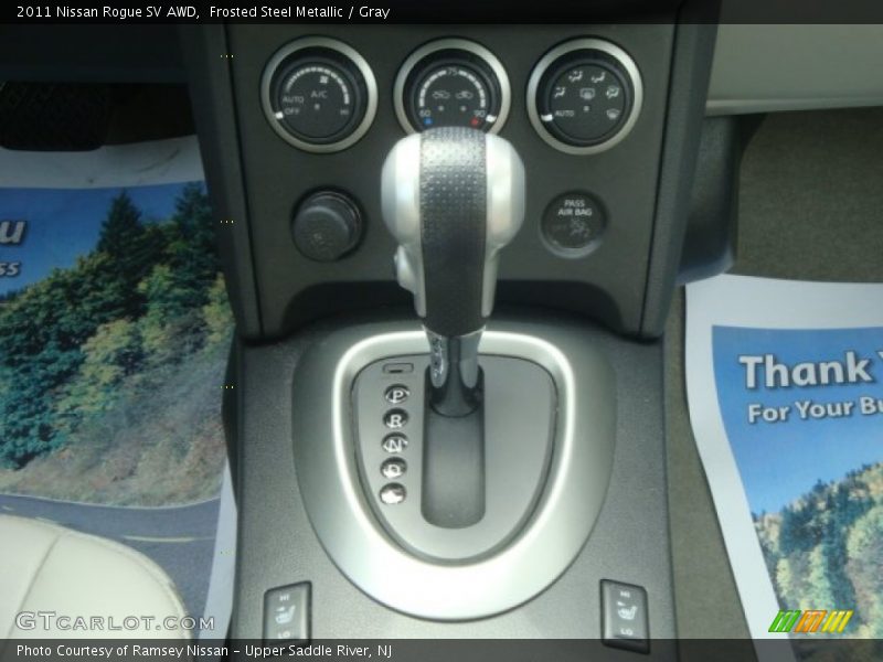 Frosted Steel Metallic / Gray 2011 Nissan Rogue SV AWD