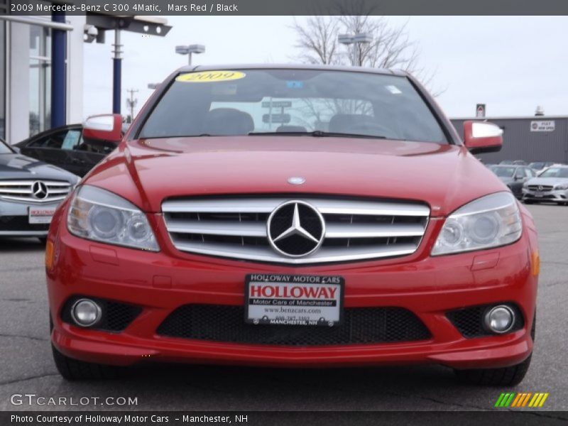 Mars Red / Black 2009 Mercedes-Benz C 300 4Matic