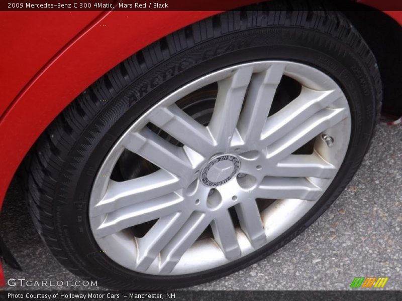 Mars Red / Black 2009 Mercedes-Benz C 300 4Matic