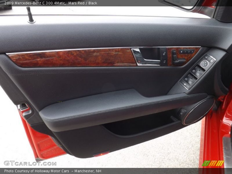 Mars Red / Black 2009 Mercedes-Benz C 300 4Matic