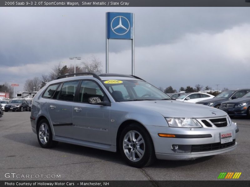 Silver Metallic / Slate Gray 2006 Saab 9-3 2.0T SportCombi Wagon