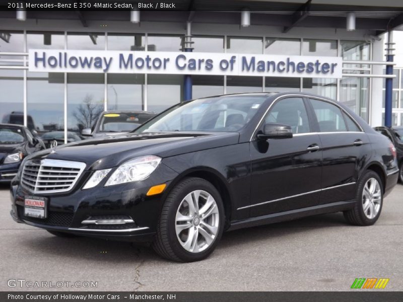 Black / Black 2011 Mercedes-Benz E 350 4Matic Sedan