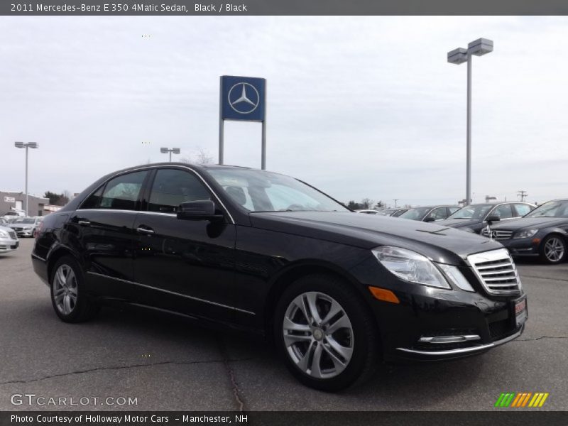 Black / Black 2011 Mercedes-Benz E 350 4Matic Sedan