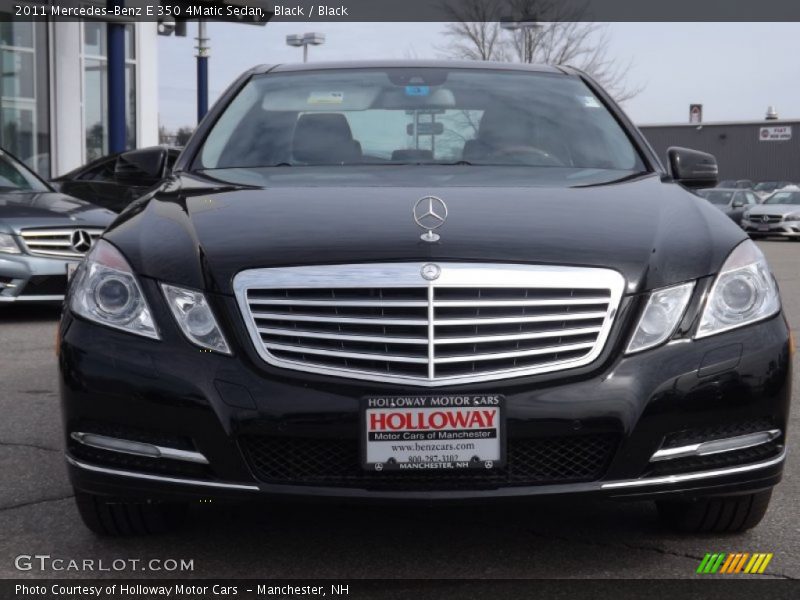 Black / Black 2011 Mercedes-Benz E 350 4Matic Sedan