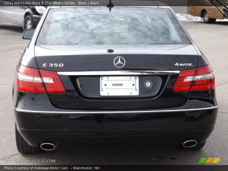 Black / Black 2011 Mercedes-Benz E 350 4Matic Sedan