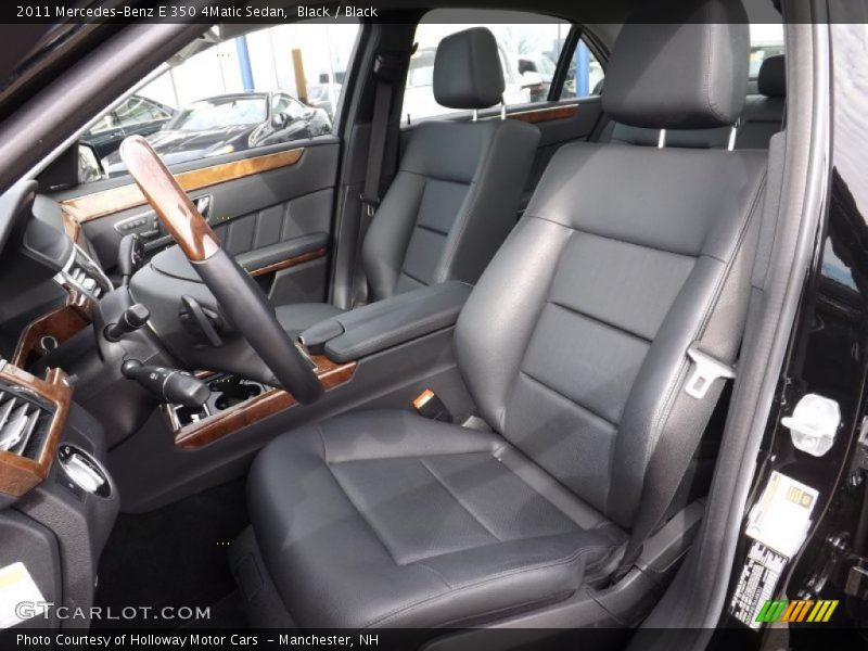 Black / Black 2011 Mercedes-Benz E 350 4Matic Sedan