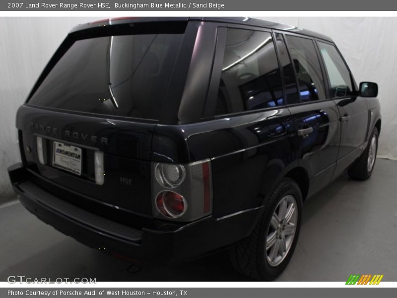 Buckingham Blue Metallic / Sand Beige 2007 Land Rover Range Rover HSE
