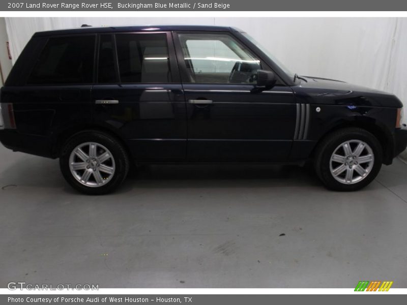 Buckingham Blue Metallic / Sand Beige 2007 Land Rover Range Rover HSE