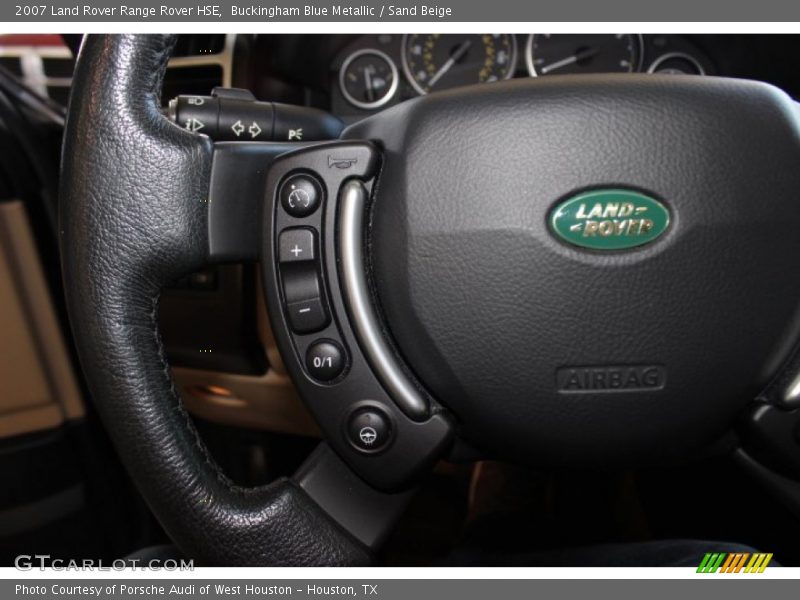 Buckingham Blue Metallic / Sand Beige 2007 Land Rover Range Rover HSE