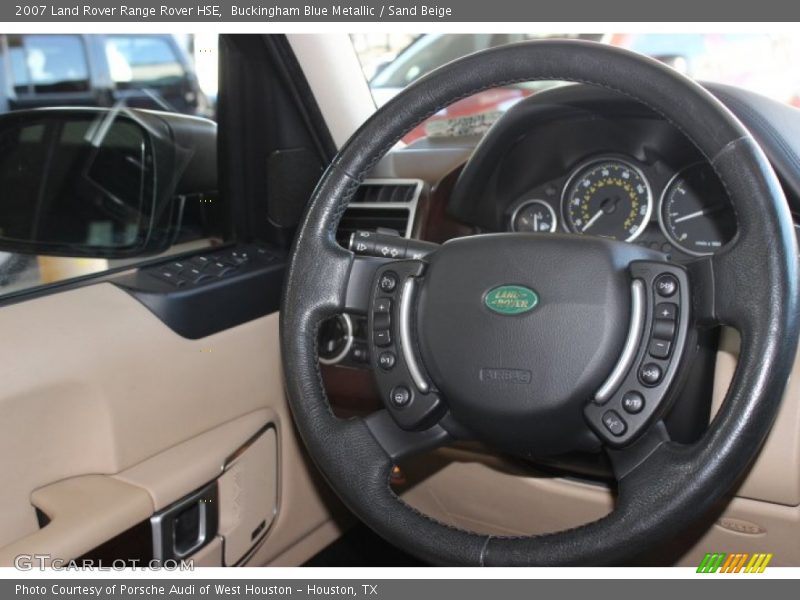 Buckingham Blue Metallic / Sand Beige 2007 Land Rover Range Rover HSE