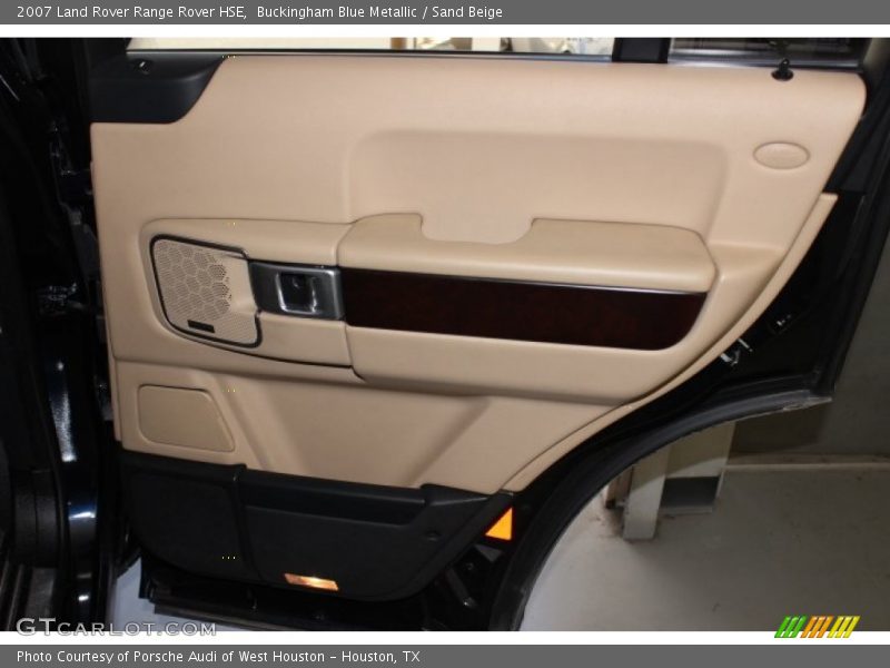 Buckingham Blue Metallic / Sand Beige 2007 Land Rover Range Rover HSE