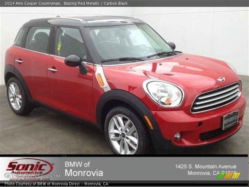 Blazing Red Metallic / Carbon Black 2014 Mini Cooper Countryman