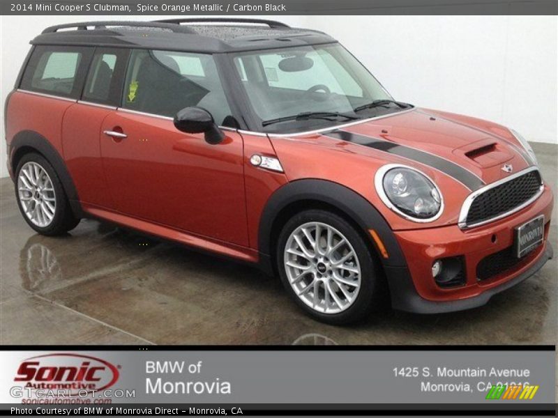 Spice Orange Metallic / Carbon Black 2014 Mini Cooper S Clubman