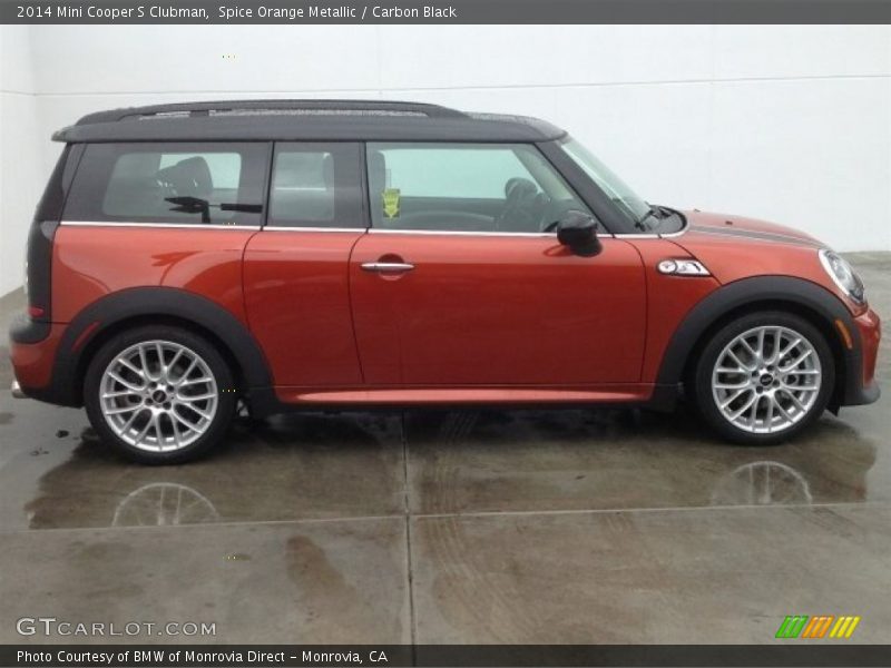 Spice Orange Metallic / Carbon Black 2014 Mini Cooper S Clubman